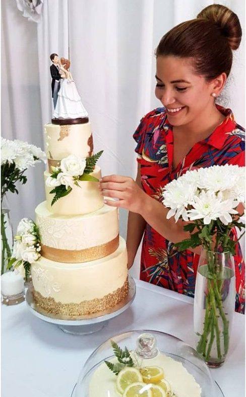 Laura at work in the Abba Cakes kitchen