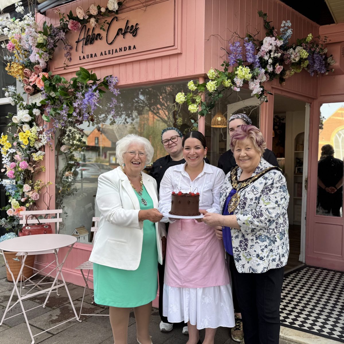 Mayor of Wirral at Abba Cakes