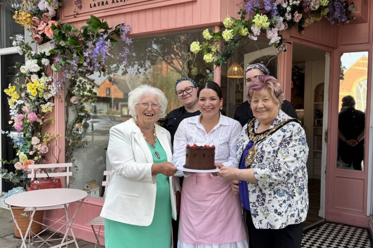 Mayor of Wirral at Abba Cakes