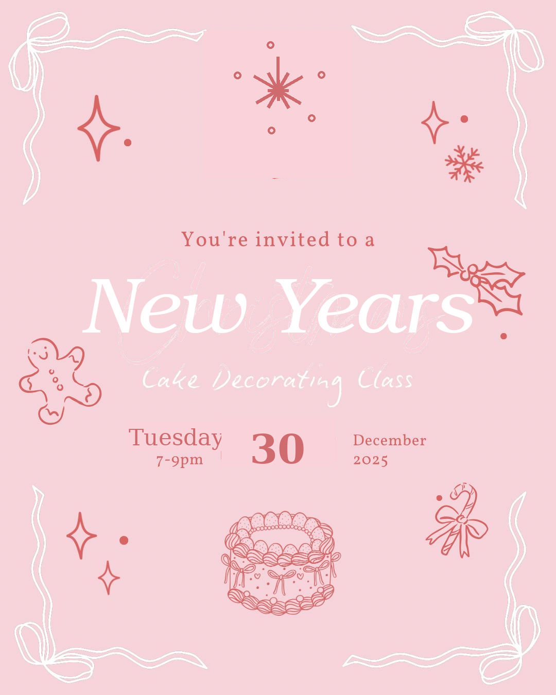 New Years Cake Decorating Class